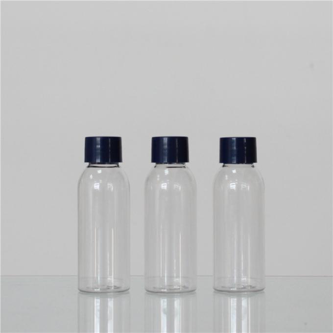 Blue 50ml PET Cosmetic Skin Care Packaging Bottle With Twist Off Cap