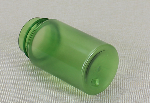 Empty Wide Mouth 100ml Green Frosted PET Foam bottle Plastic Cosmetic Packaging