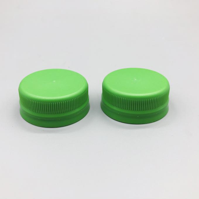 Beverage Ribbed Plastic Water Bottle Caps Non Refillable With Liner