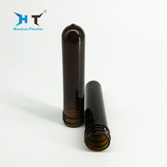 China 45g Perfume Plastic PET Preform , 28mm Pet Preform Transparent Amber Color factory