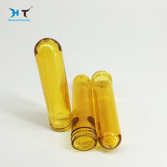 China 100 Ml Blowing Pet Plastic Preforms 18 G 24 / 410 Neck Size Yellow Color factory