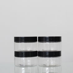 68mm Wide Mouth Cosmetic Jars , Cosmetic Cream Pet Plastic Container