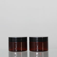 China Hair Gel Sealable PET Plastic Jars Good Sealing Amber Color Easy Storage factory
