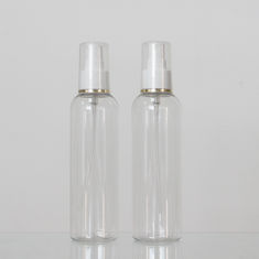 China 180ml Cosmetic Plastic Round Bottles Transparent Color With Cap factory