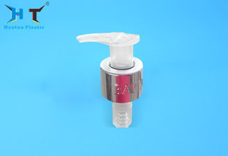 China Metallic Surface Lotion Dispenser Pump UV Collar 24 / 410 Gold And Sliver Color factory