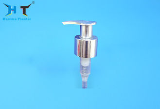 Metallic Surface Lotion Dispenser Pump UV Collar 24 / 410 Gold And Sliver Color