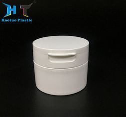 China White Round PP Plastic Jars 120 Gram Moisture Proof With Flip Top Cap factory