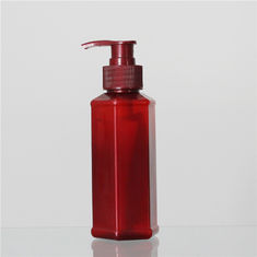 Square Shape 150ml Shampoo Plastic Bottle With Pump Dispenser For Shower Jel