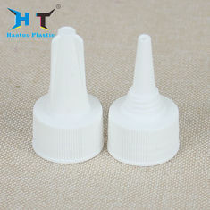 China White Color Twist Off Plastic Push Pull Caps 20 / 410 24 / 410 Neck Size factory
