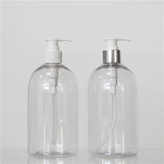 Plastic PET Hand Washing Bottle 500ml Liquid Soap Bottle With White Pump