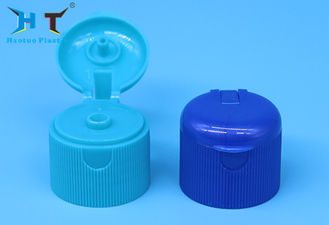 24mm 24/410 Bule And Green Round Perfume Screw Flip Top Cap With Ribbed Wall
