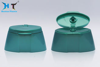 Polish Green Flip Cap Plastic Bottle Lids Wear Resistant Oval Shape