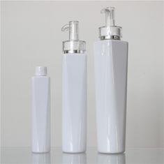 Luxury White PET Cosmetic Bottle , Cosmetic Pump Bottles 120ml 300ml 400ml