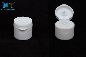 China 24/410 White Ribbed Matt Surface Flip Top Cap , Water Bottle Flip Top factory