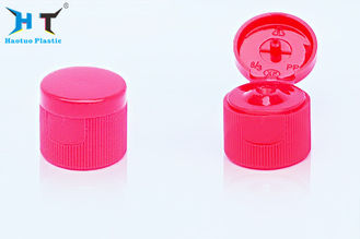 20 / 410 20 / 415 Flip Top Plastic Caps Red Ribbed 2.5 G / 3 G SGS Approved