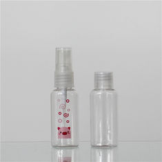 Small Clear 25 Ml Plastic Bottles Custom Printing PET Material SGS Approved