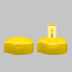 China Plastic Yellow 200ml Shampoo Bottle 18mm Snap Neck Size PP Flip Top Cap Lids factory