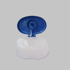 China 24mm Oval Plastic Shampoo Bottle Cap Cosmetic Flip Top Bottle Cover Cap factory
