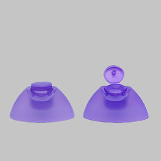 China 22mm Snap Neck Plastic PP Double Color Flip Top Caps For Shampoo Bottle factory