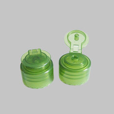 24mm 28mm Custom Color Transparent PP Green Flip Top Caps For Liquid Bottle