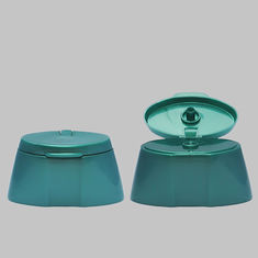 China Polish Green Flip Cap Plastic Bottle Lids Wear Resistant Oval Shape factory