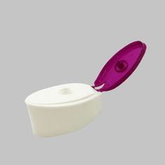 China Plastic PP Material Flip Top Caps 23mm Neck Size Double Color For Shampoo Bottle factory