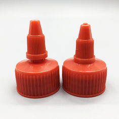 China Colorful Plastic Twist Top Caps , Jam Push Pull Water Bottle Caps Logo Customized factory