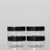 Round Shape PET Plastic Jars Colorful 80 Ml Capacity With Screw Caps supplier