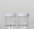 Customized Design 180ml Clear Plastic Wide Mouth Jars Aluminum Or PP Cap supplier