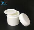 White Plastic Cream Containers , Double Wall Plastic Jars With Disc Liner supplier