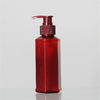 Square Shape 150ml Shampoo Plastic Bottle With Pump Dispenser For Shower Jel supplier
