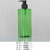 Green Clear 500ml Plastic Cosmetic Bottles Round Shape Logo Customized supplier
