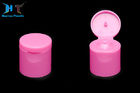 20 / 410 Flip Top Plastic Caps , Pink Color Flip Top Water Bottle Caps supplier