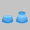 Shampoo Bottle Flip Top Plastic Caps , Oval Style Lotion Bottle Caps Closures supplier