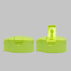 24mm Snap Neck Size Hook Type Green Plastic PP Flip Top Caps For 400ml Shampoo Bottles supplier