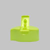 24mm Snap Neck Size Hook Type Green Plastic PP Flip Top Caps For 400ml Shampoo Bottles supplier