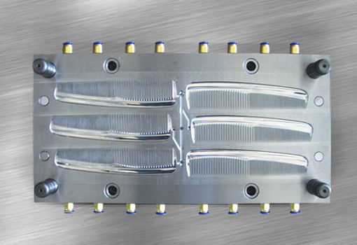 Stainless Steel Comb plastic injection molding Six Cavity Mirror Polish