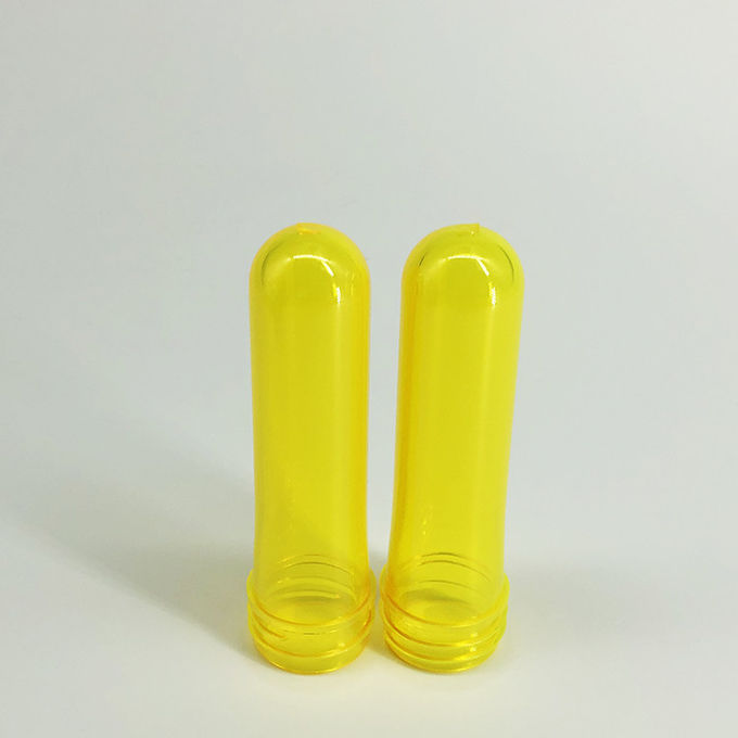 24mm Neck 25g Transparen Yellow PET Plastic Cosmetic Bottle Preform