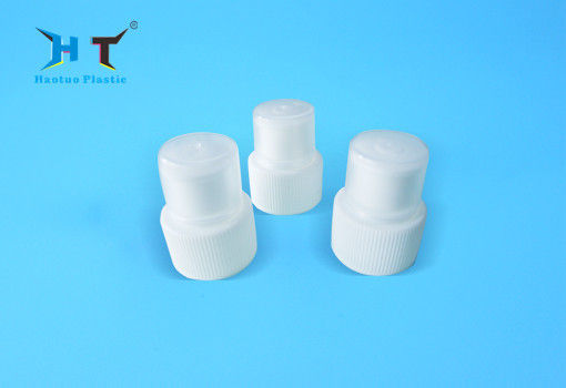 28 / 410 Push Pull Plastic Water Bottle Caps OEM / ODM With Dust Cover