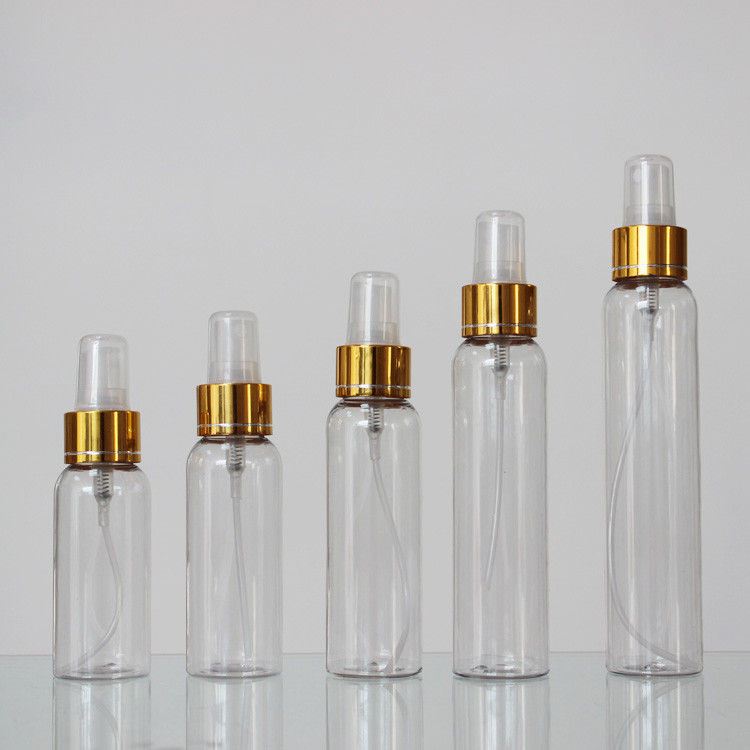 20mm Neck Size Round 60/70/80/100/120ml Spray Clear Plastic Cosmetic Bottle supplier
