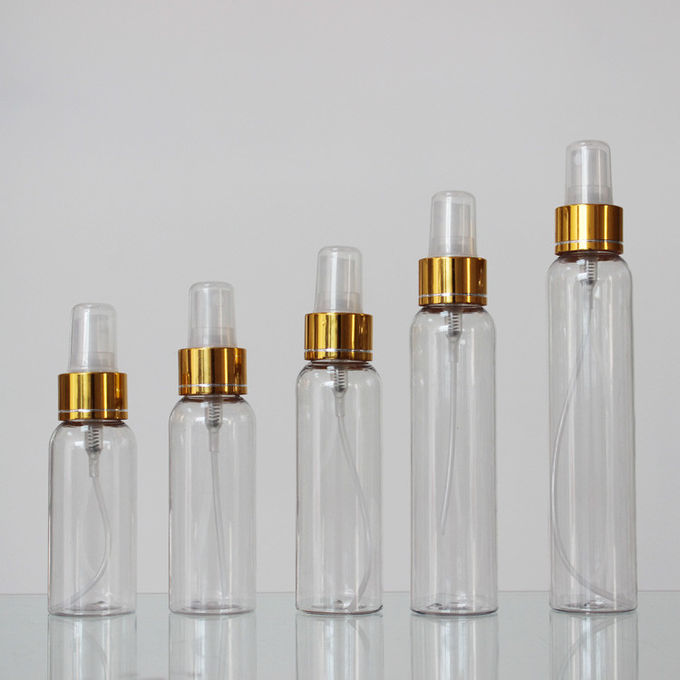 20mm Neck Size Round 60/70/80/100/120ml Spray Clear Plastic Cosmetic Bottle