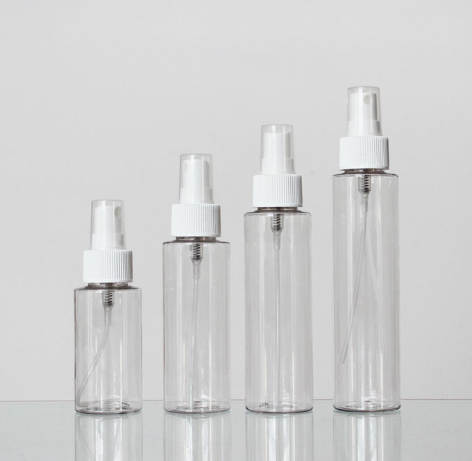 24mm Neck Size Round 60/80/100/120ml Plastic Lotion Cosmetic Bottle With Spray Lid
