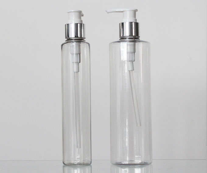 250ml Empty Plastic PET Clear Lotion Cosmetic Bottle Can Be Any Color