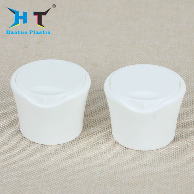 White Plastic Press Disc Top Cap , 28 410 Cap Polish Surfacee SGS Approved