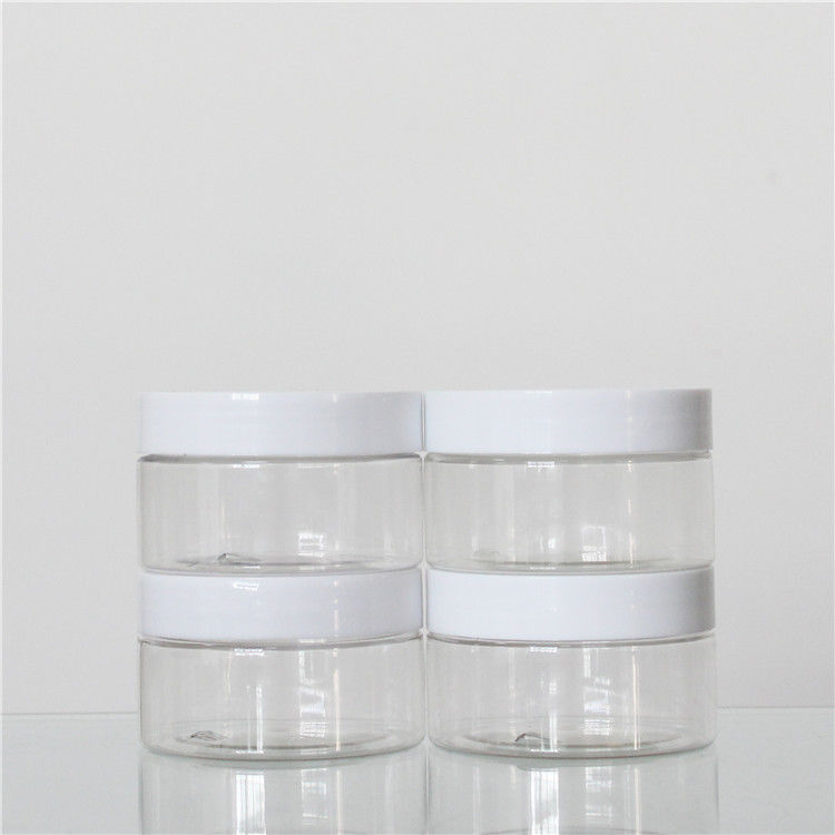 Colorful 100ml Plastic Jar , Clear Plastic Cosmetic Jars Custom Logo supplier