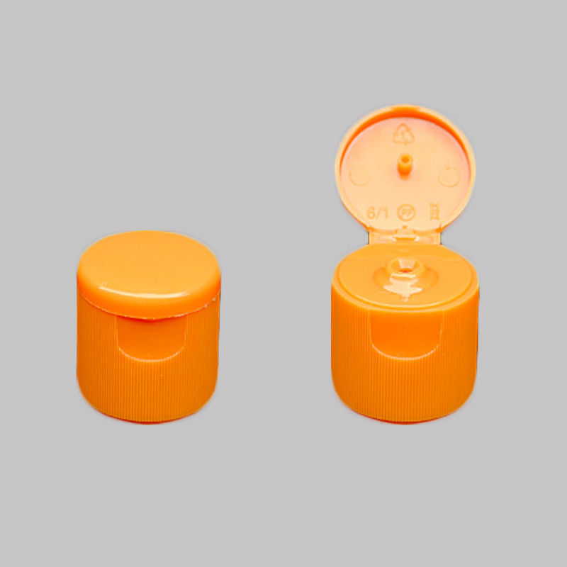 Orange 24 410 Dispensing Cap , Hand Cream Bottle Plastic Flip Top Caps supplier