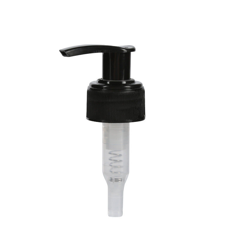 Ribbed Closure Lotion Dispenser Pump , PP / PE Hand Cream Pump Dispenser supplier